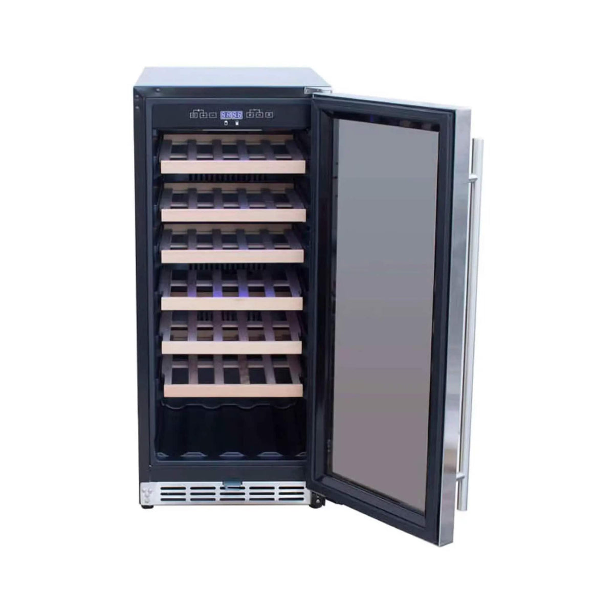 Summerset 15-Inch Outdoor Rated Wine Cooler | 15 Inch | Glass | Wine Fridge