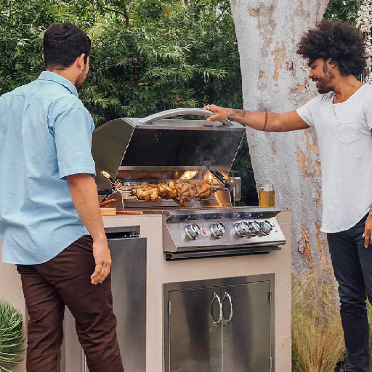 Built-In Propane Gas Grill | Summerset Sizzler | 443 Stainless Steel | Flame Thrower Ignition