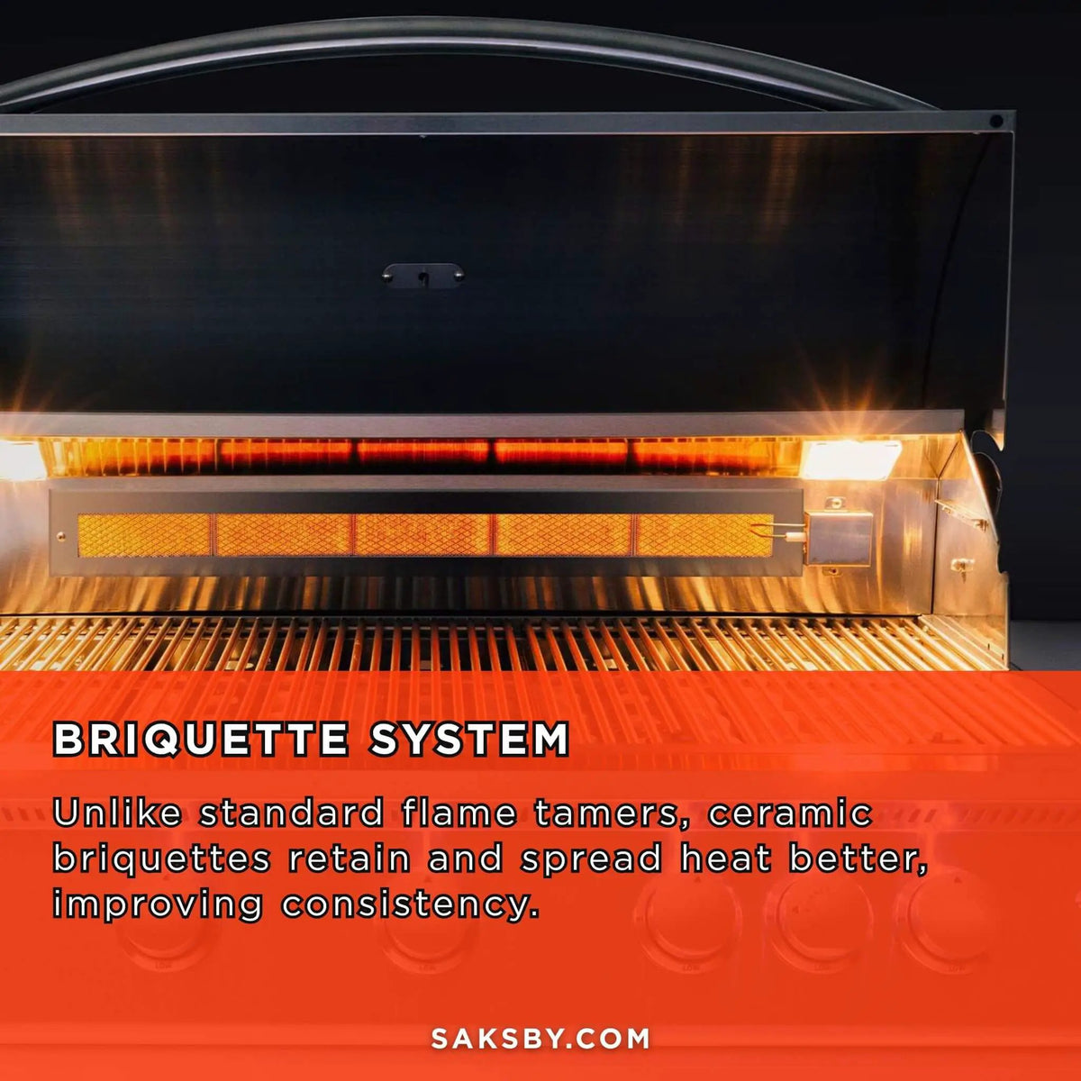 Built-In Gas Grill | Summerset Sizzler Pro | Up To 5 Cast Stainless Steel Burners | 443 Stainless Construction
