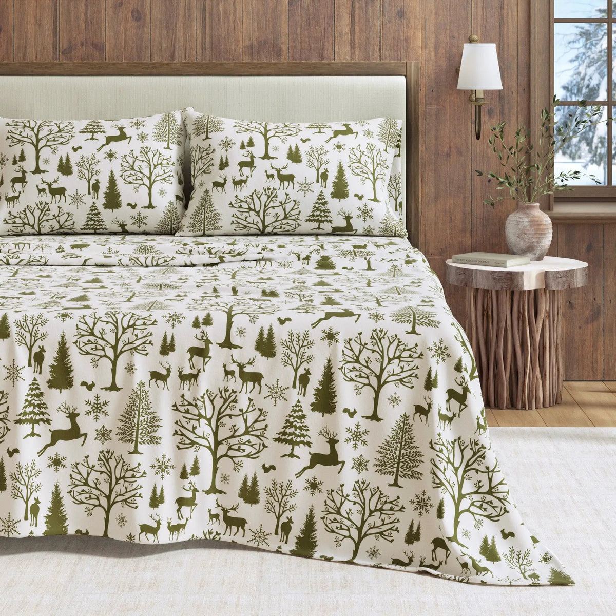 Turkish Cotton Flannel Sheet - Lakeview Collection from PriceLows™