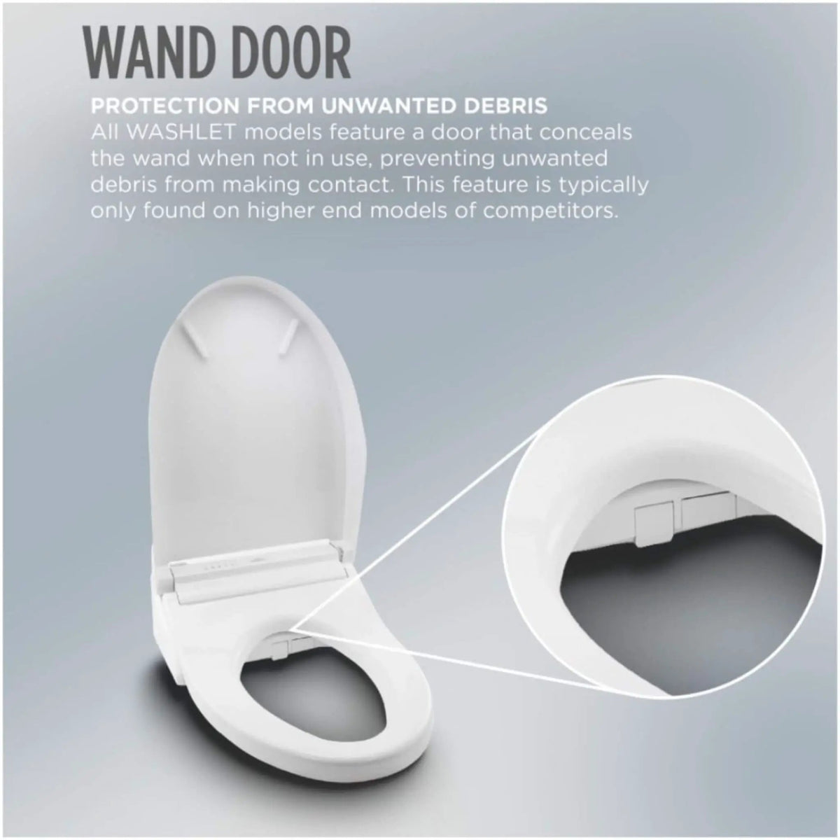 TOTO S7 WASHLET Elongated Bidet Seat | EWater Warm Water | Automatic Air Deodorizer | Classic Or Contemporary Lid