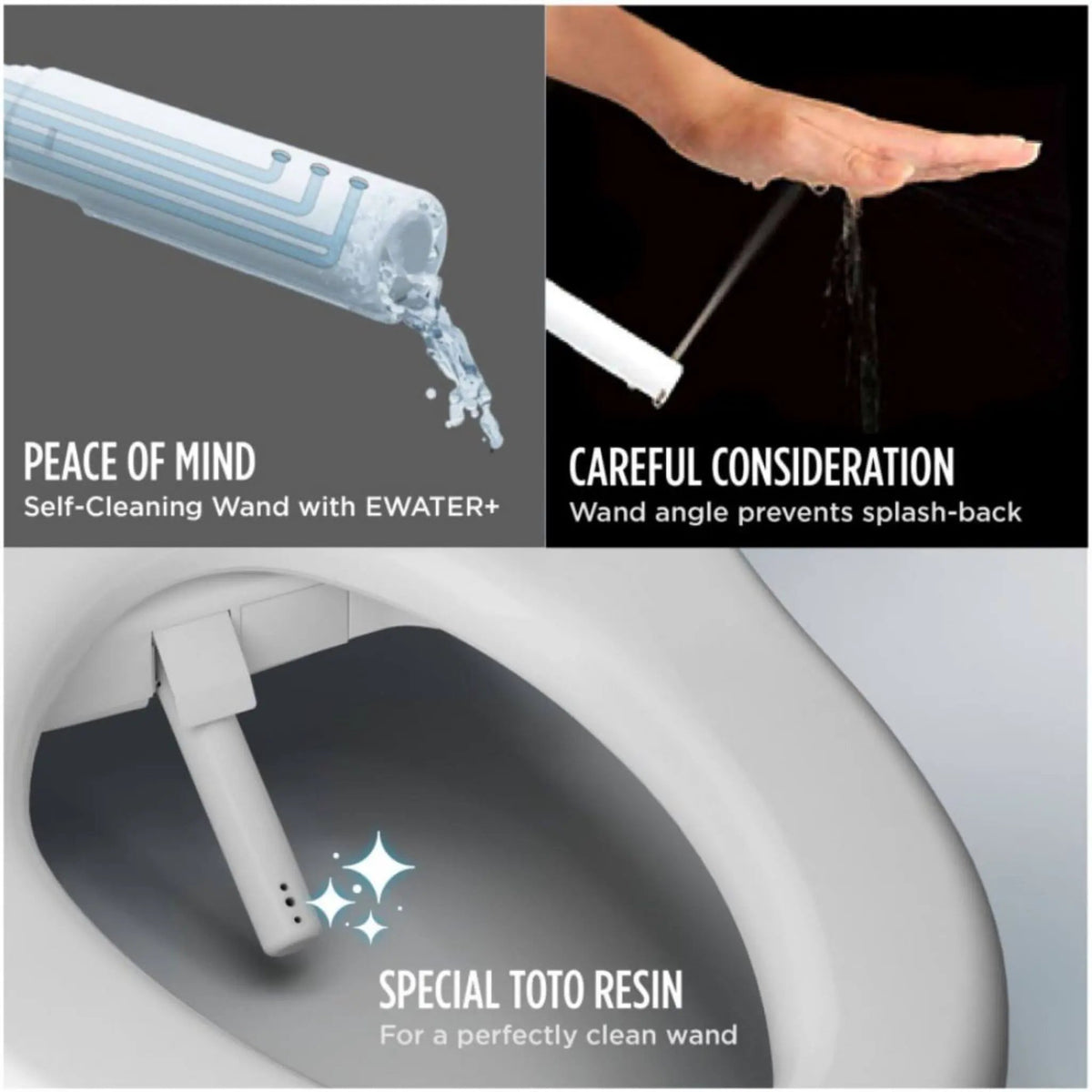 TOTO S7 WASHLET Elongated Bidet Seat | EWater Warm Water | Automatic Air Deodorizer | Classic Or Contemporary Lid