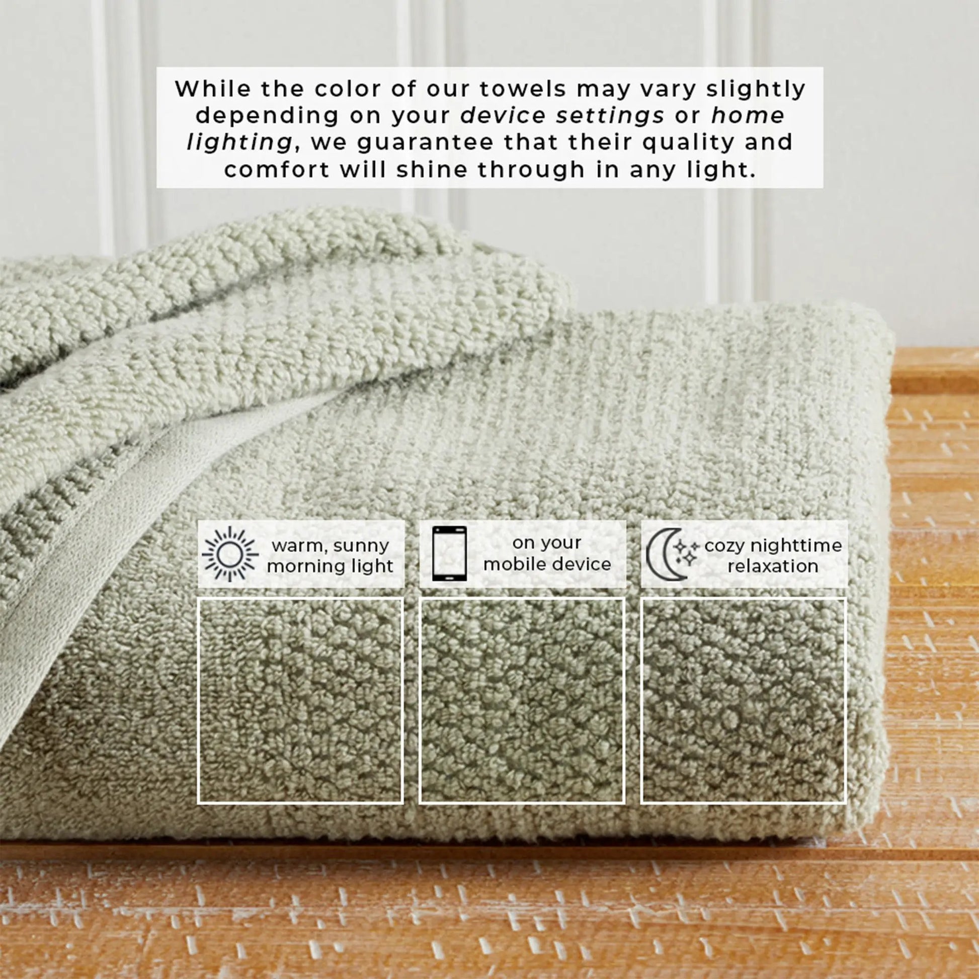 100% Cotton Woven Texture Bath Towel Set - Marbella Collection from PriceLows™