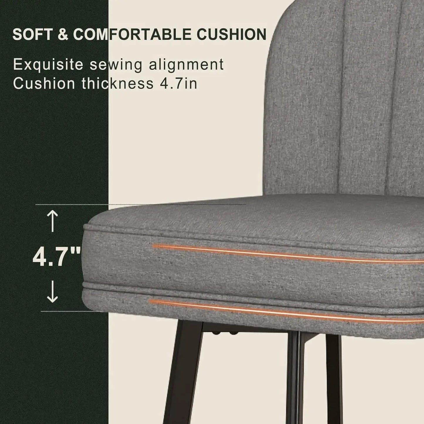 26 Counter Height Bar Stools Set Of 3 Gray Faux Leather from PriceLows™