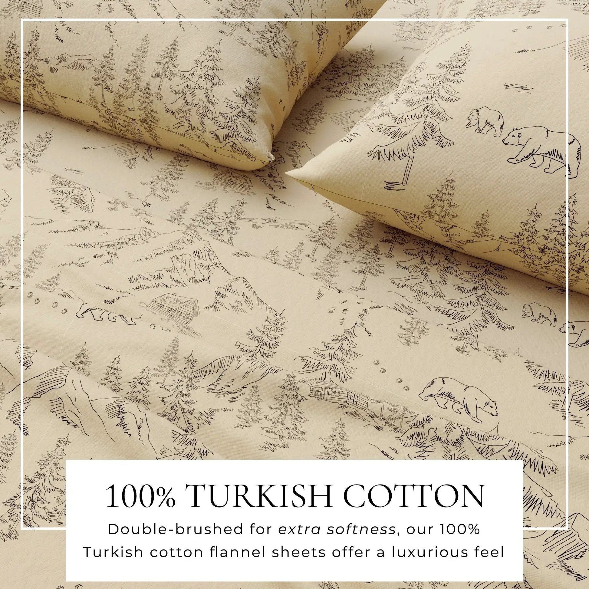Turkish Cotton Flannel Sheet - Stratton Collection from PriceLows™