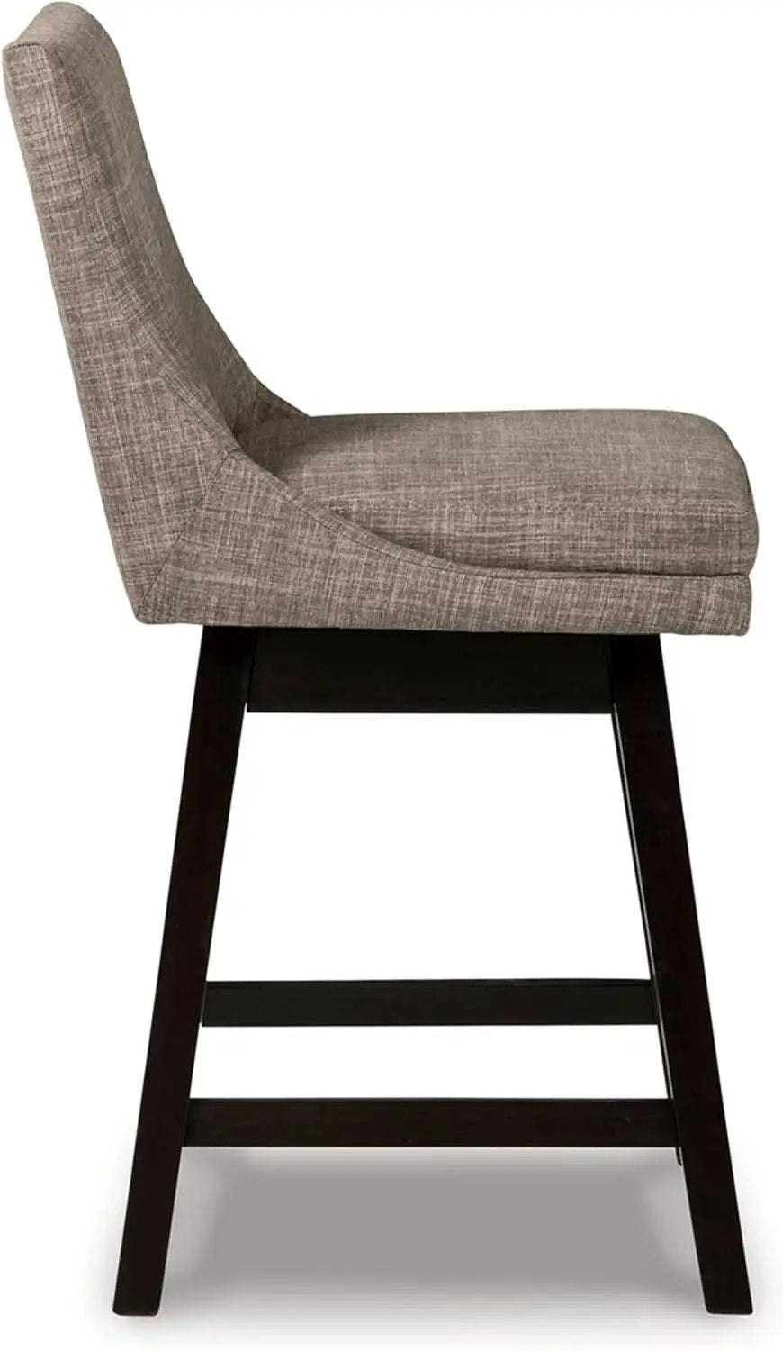 Tallenger 25 Inch Upholstered Swivel Bar Stool Light Gray from PriceLows™