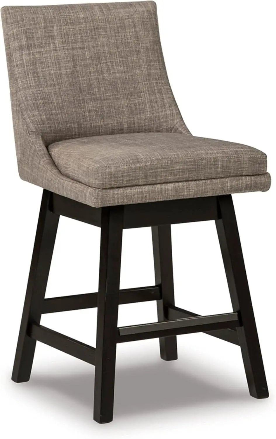 Tallenger 25 Inch Upholstered Swivel Bar Stool Light Gray from PriceLows™