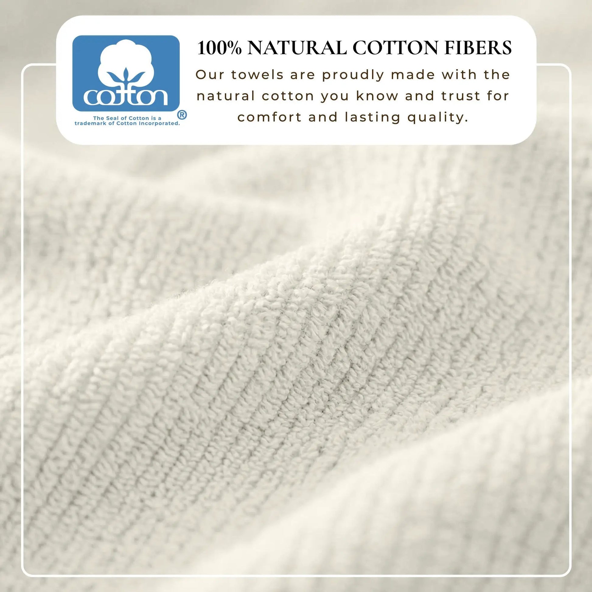 Turkish Cotton Ribbed 6-Piece Bath Towel Set - Georgiana Collection from PriceLows™