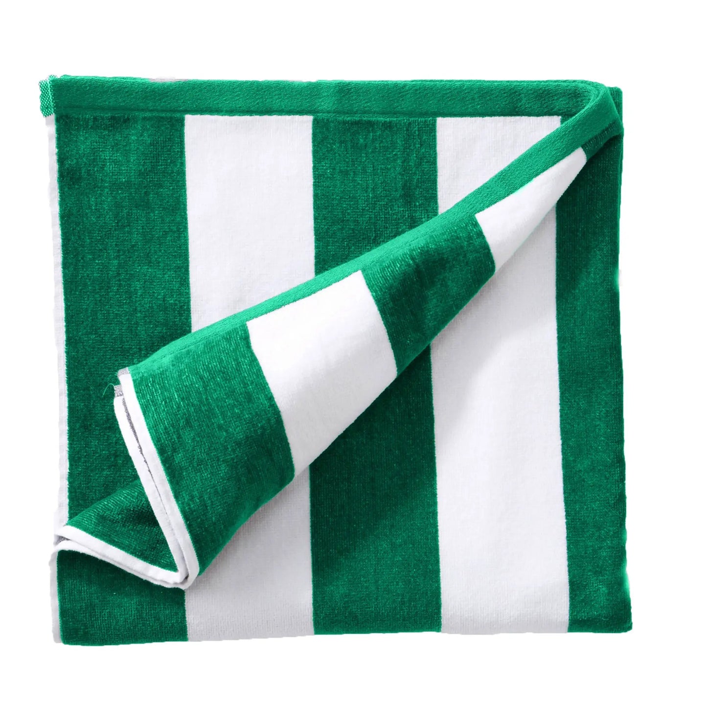 Cotton Velour Cabana Stripe Beach Towel - Novia Collection from PriceLows™
