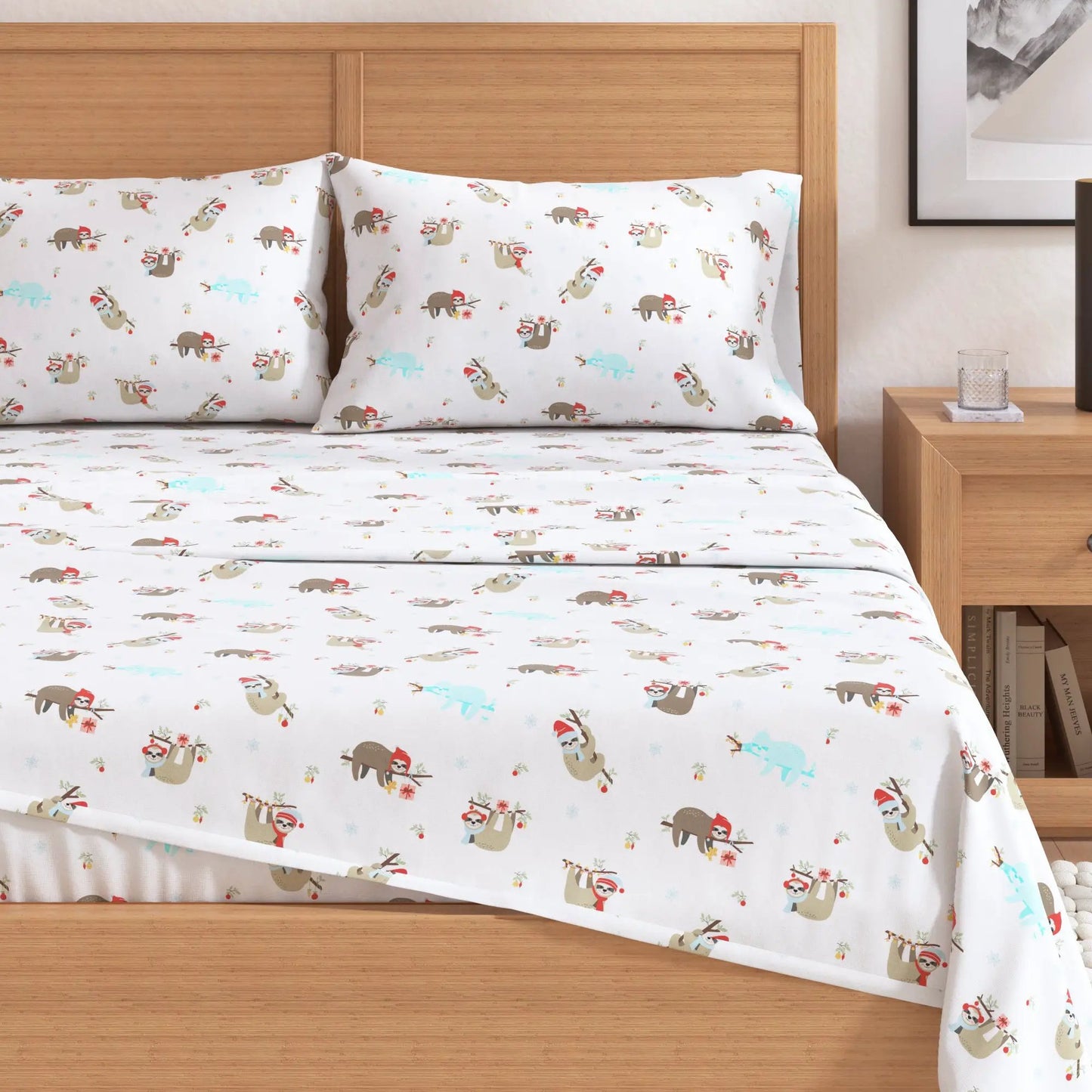 Turkish Cotton Christmas Flannel Sheet - Whittaker Collection from PriceLows™