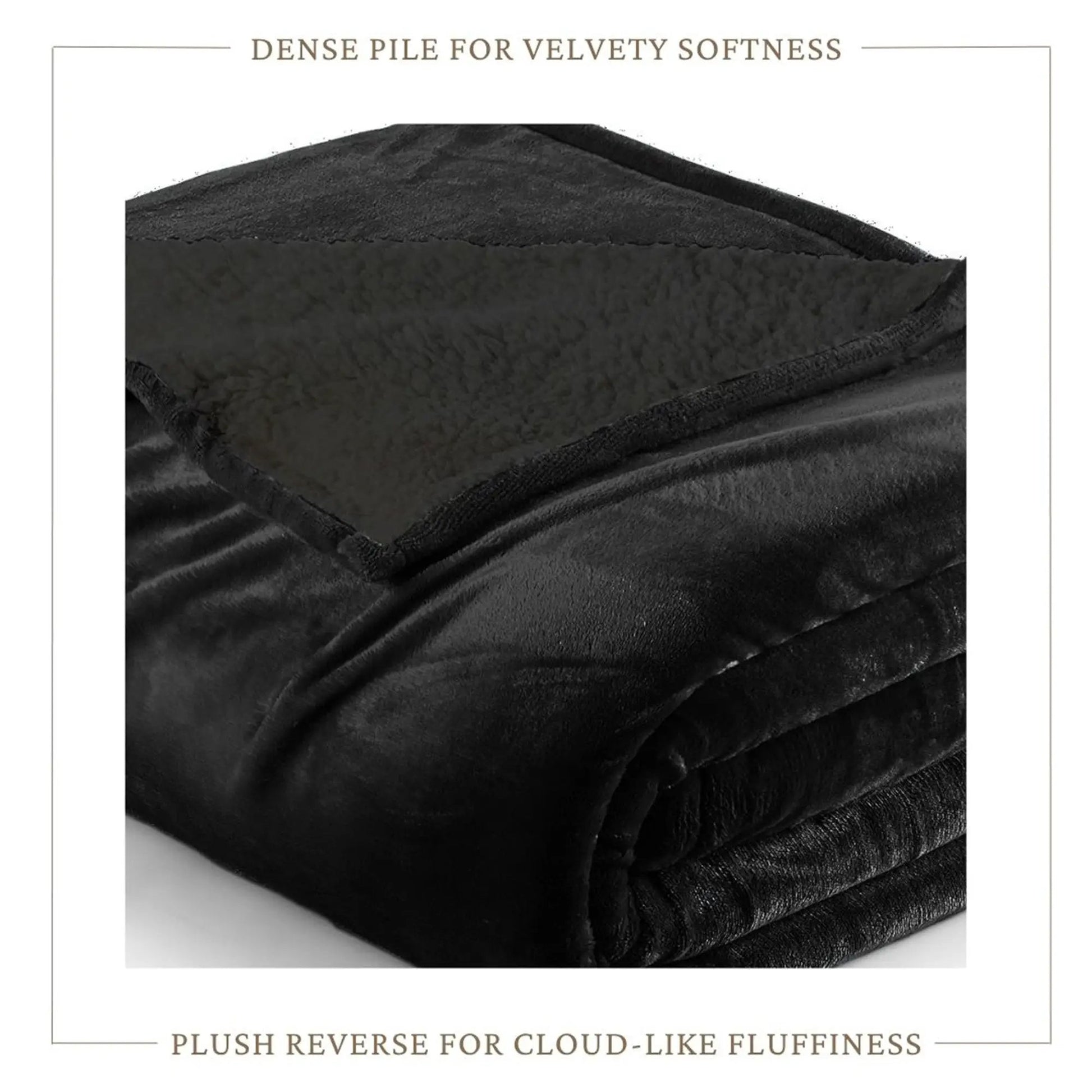 Velvet Plush Sherpa Bed Blanket - Sherpa Fleece Collection from PriceLows™