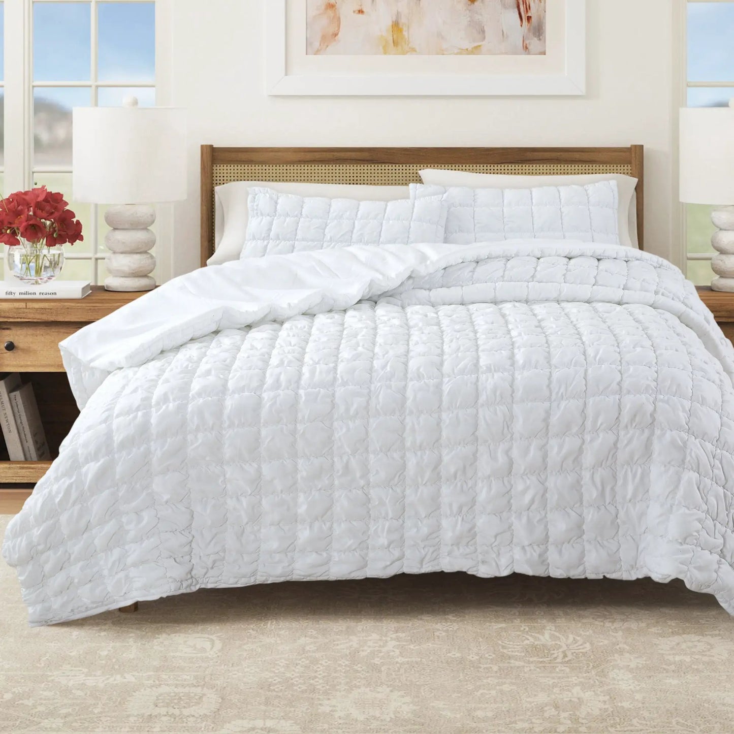 Puff Marshmallow Texture Quilt Set - Marshmallow Collection from PriceLows™