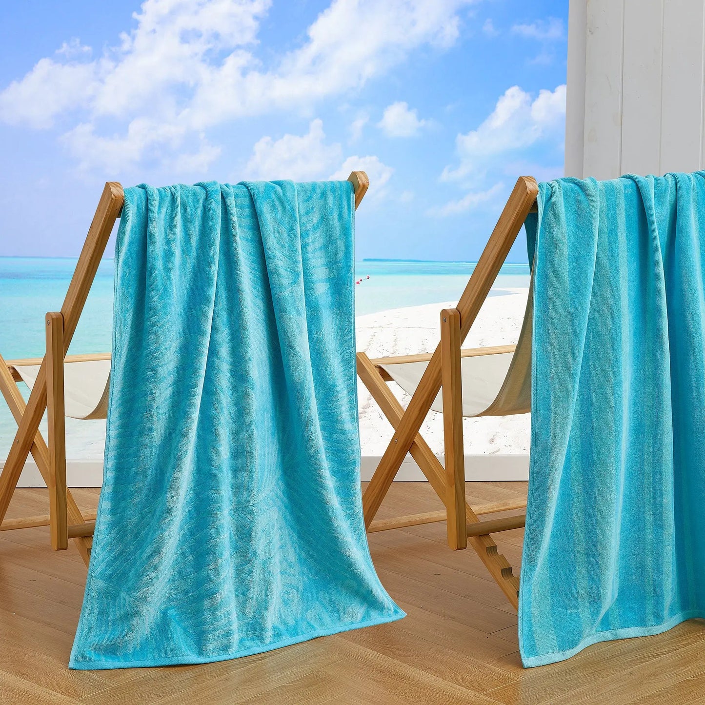 Cotton Velour Beach Towel - Maui Collection from PriceLows™