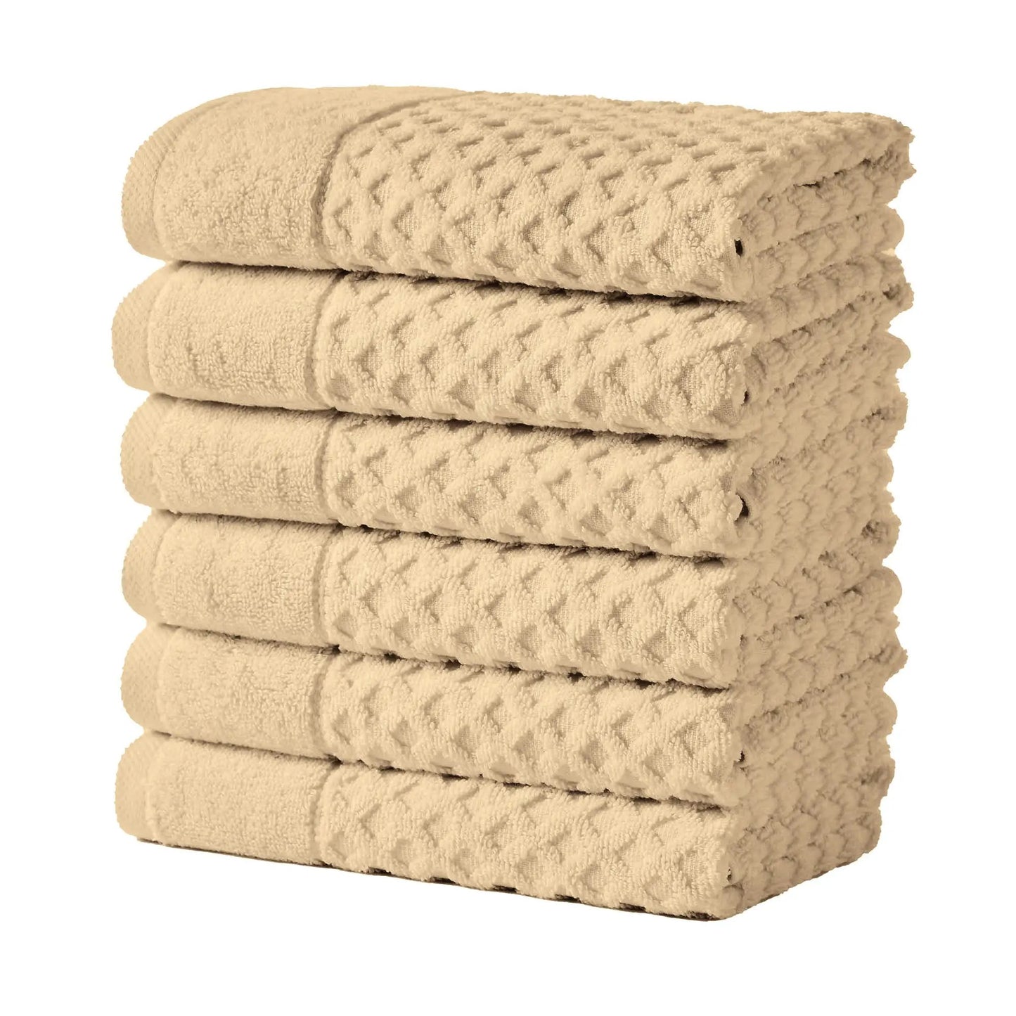 Cotton Diamond Waffle Weave Bath Towel Set - Grayson Collection from PriceLows™