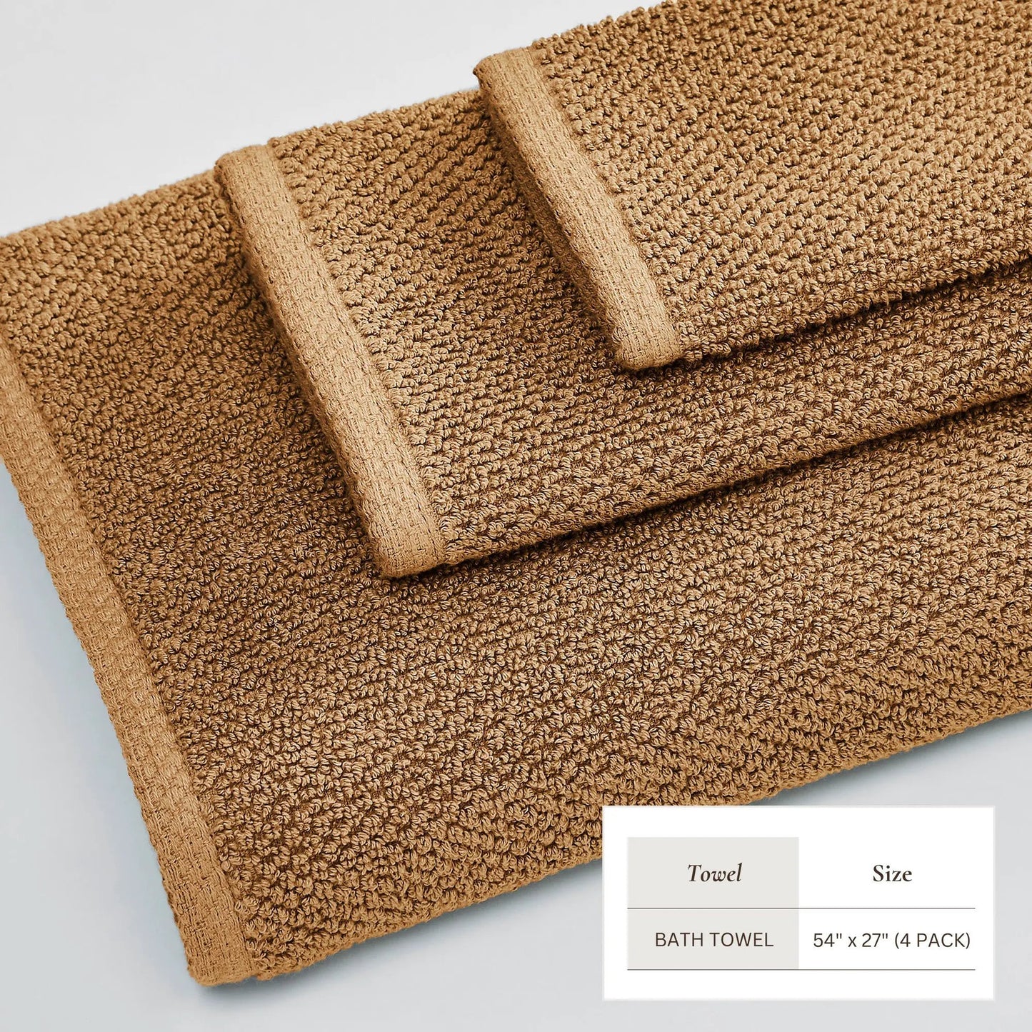 Cotton Textured Bath Towel Set - Acacia Collection from PriceLows™