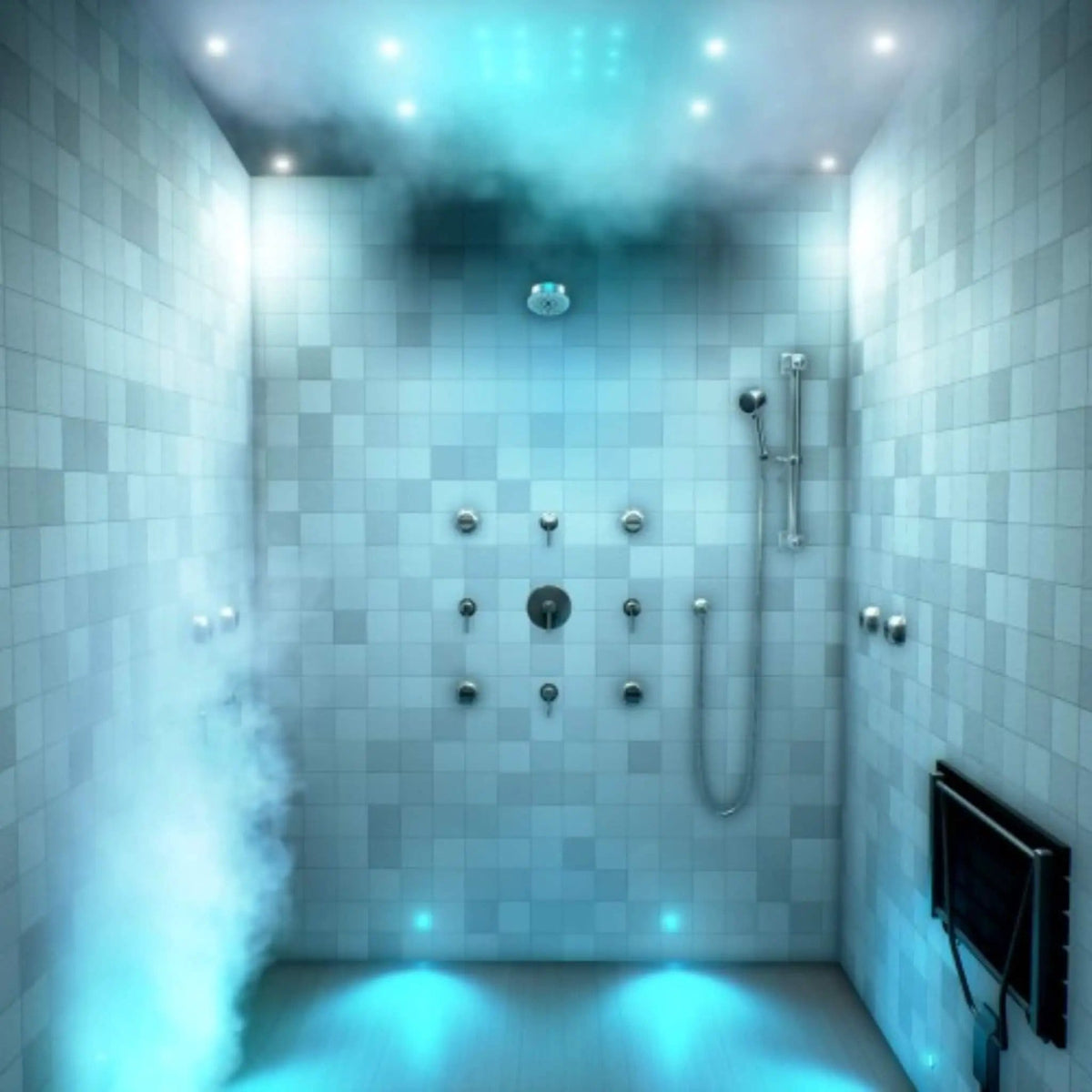 ThermaSol STC & HydroVive Total Wellness Package With Digital Shower Valve | Steam Shower | Bathroom Use | Bathroom