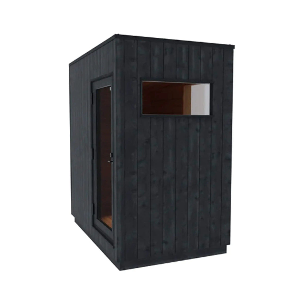 ThermaSol Nordic Misty Outdoor Changing Room With Single Entrance | Glass | Sauna | Outdoor Living