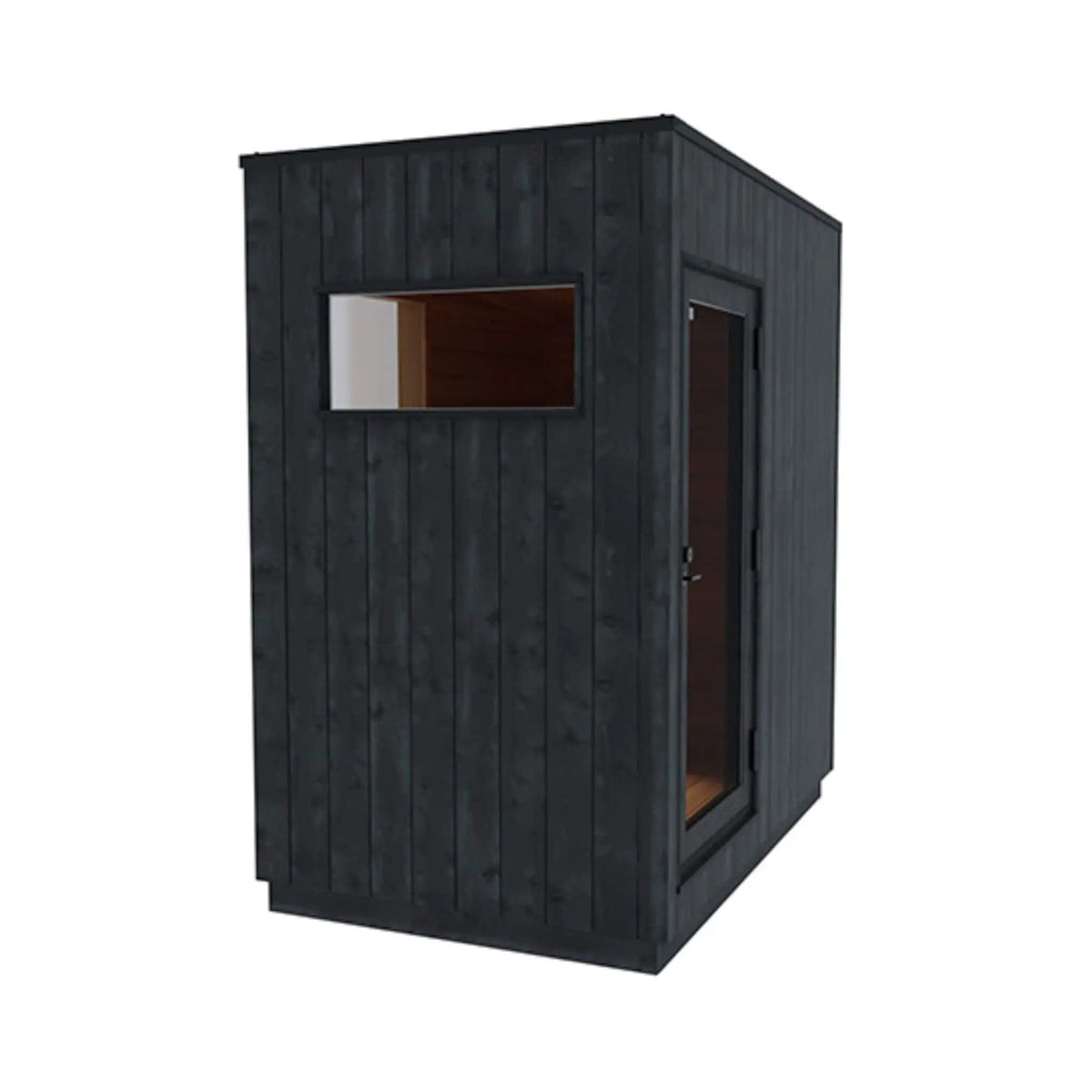 ThermaSol Nordic Misty Outdoor Changing Room With Single Entrance | Glass | Sauna | Outdoor Living