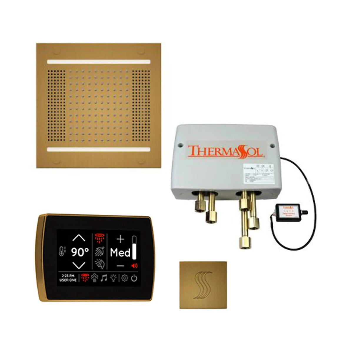 ThermaSol STC & HydroVive Total Wellness Package With Digital Shower Valve | Steam Shower | Bathroom Use | Bathroom