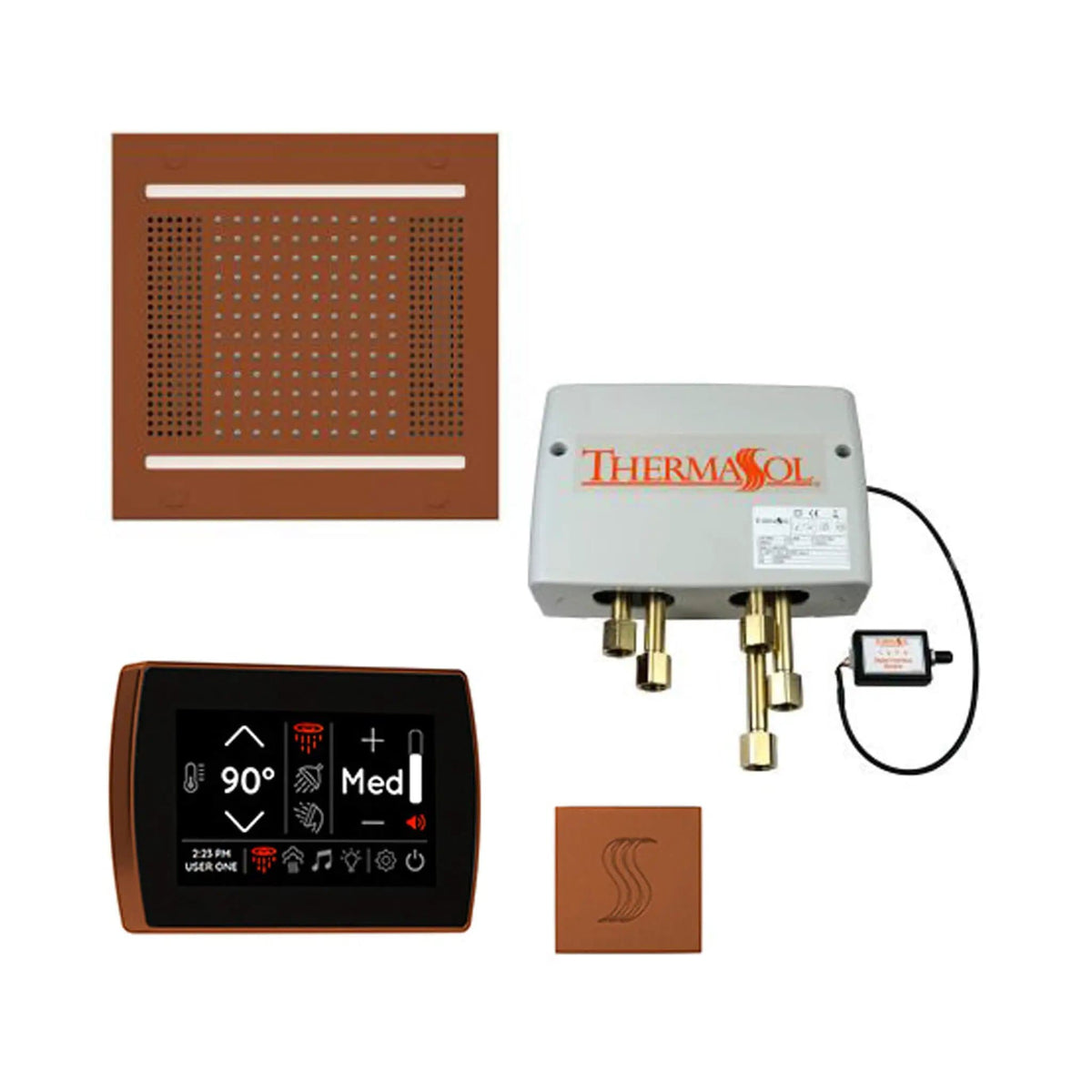 ThermaSol STC & HydroVive Total Wellness Package With Digital Shower Valve | Steam Shower | Bathroom Use | Bathroom