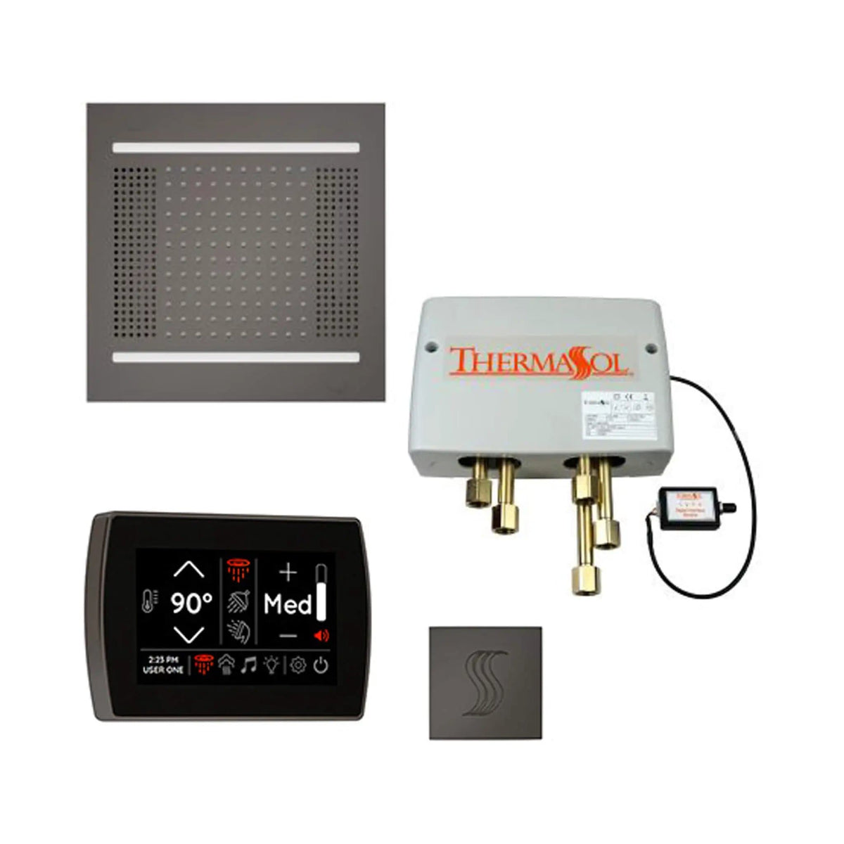 ThermaSol STC & HydroVive Total Wellness Package With Digital Shower Valve | Steam Shower | Bathroom Use | Bathroom