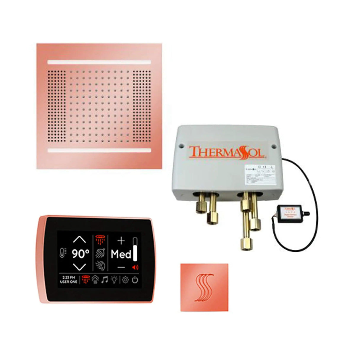 ThermaSol STC & HydroVive Total Wellness Package With Digital Shower Valve | Steam Shower | Bathroom Use | Bathroom