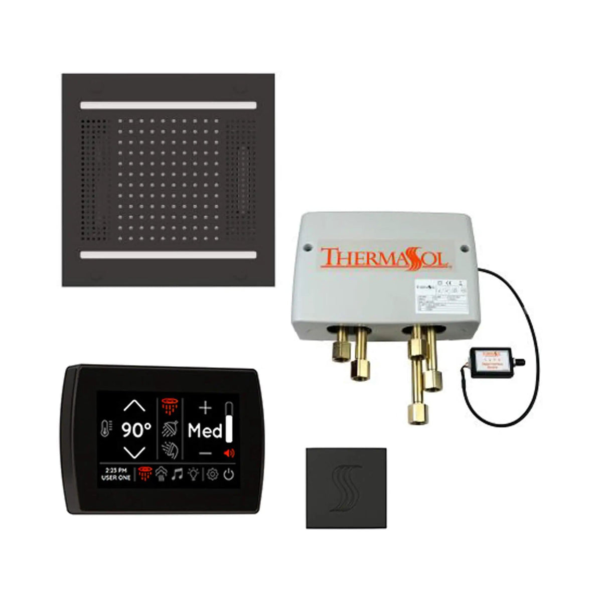 ThermaSol STC & HydroVive Total Wellness Package With Digital Shower Valve | Steam Shower | Bathroom Use | Bathroom