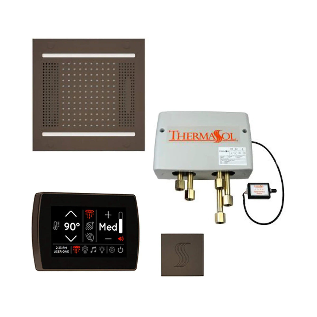 ThermaSol STC & HydroVive Total Wellness Package With Digital Shower Valve | Steam Shower | Bathroom Use | Bathroom