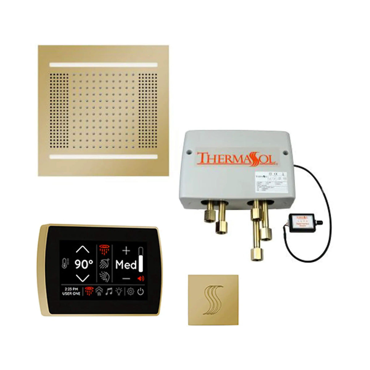 ThermaSol STC & HydroVive Total Wellness Package With Digital Shower Valve | Steam Shower | Bathroom Use | Bathroom