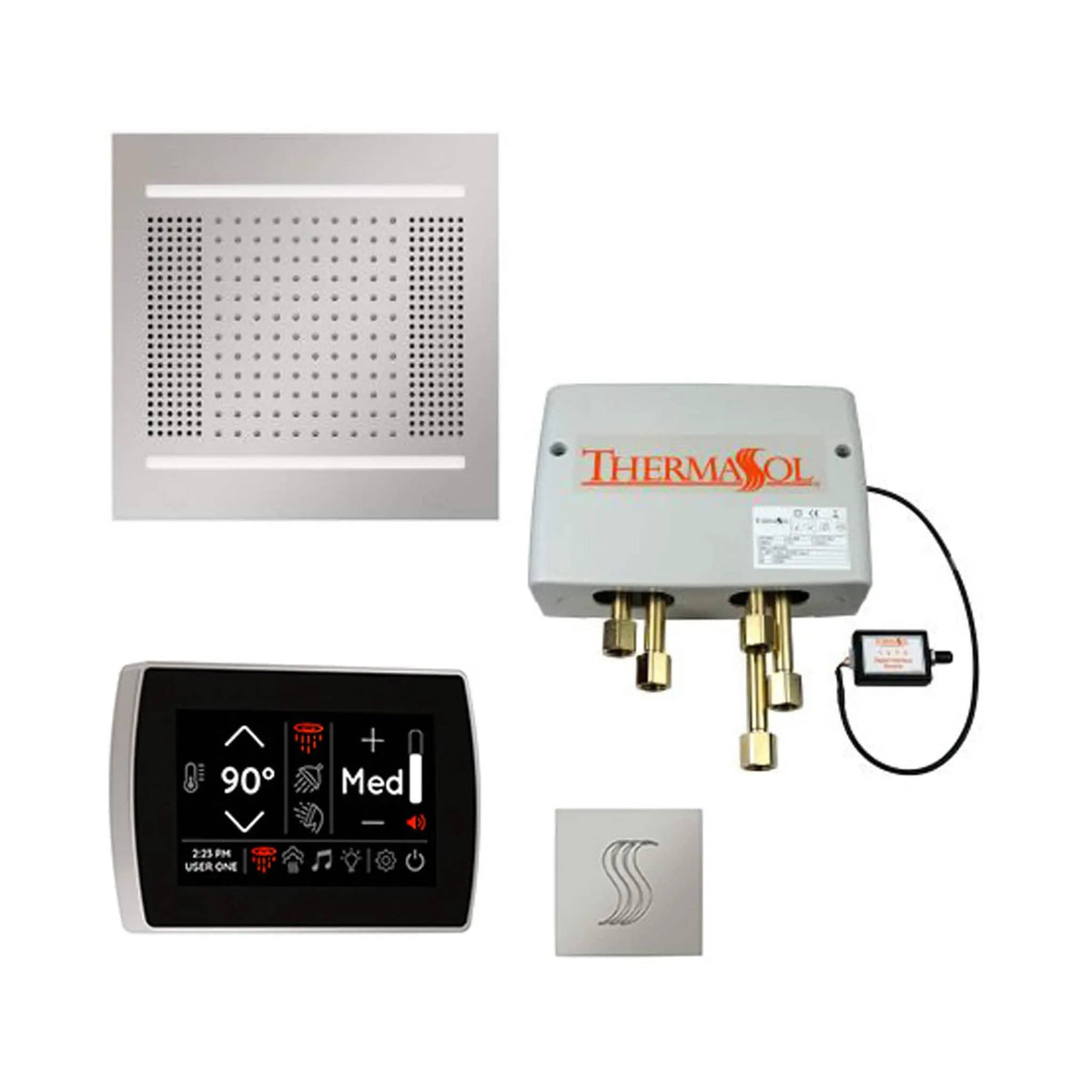 ThermaSol STC & HydroVive Total Wellness Package With Digital Shower Valve | Steam Shower | Bathroom Use | Bathroom