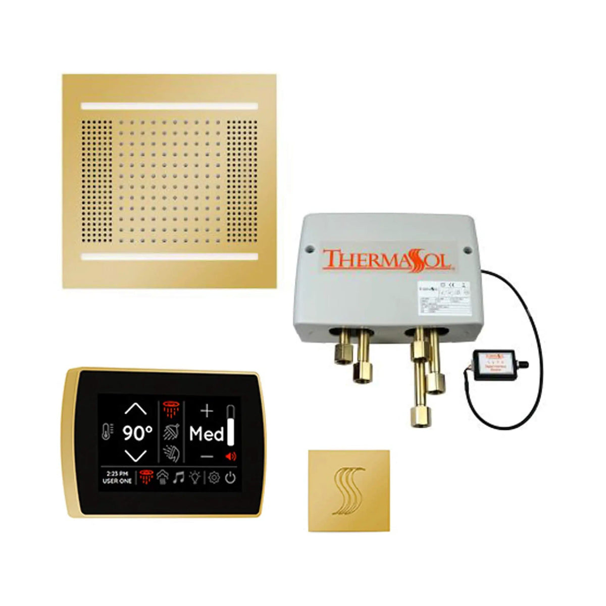 ThermaSol STC & HydroVive Total Wellness Package With Digital Shower Valve | Steam Shower | Bathroom Use | Bathroom