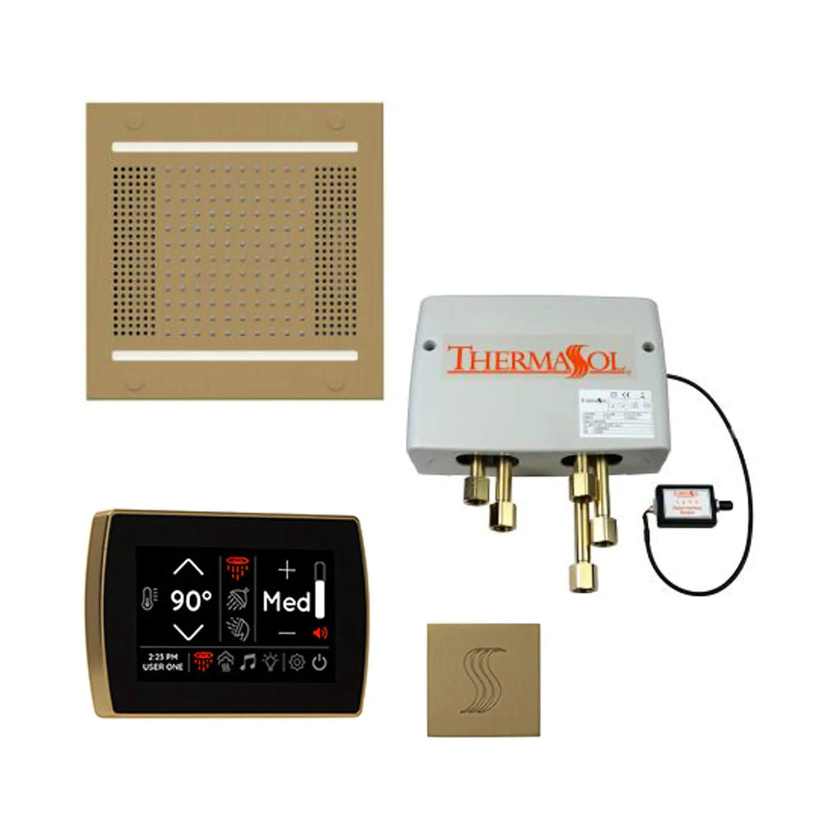 ThermaSol STC & HydroVive Total Wellness Package With Digital Shower Valve | Steam Shower | Bathroom Use | Bathroom