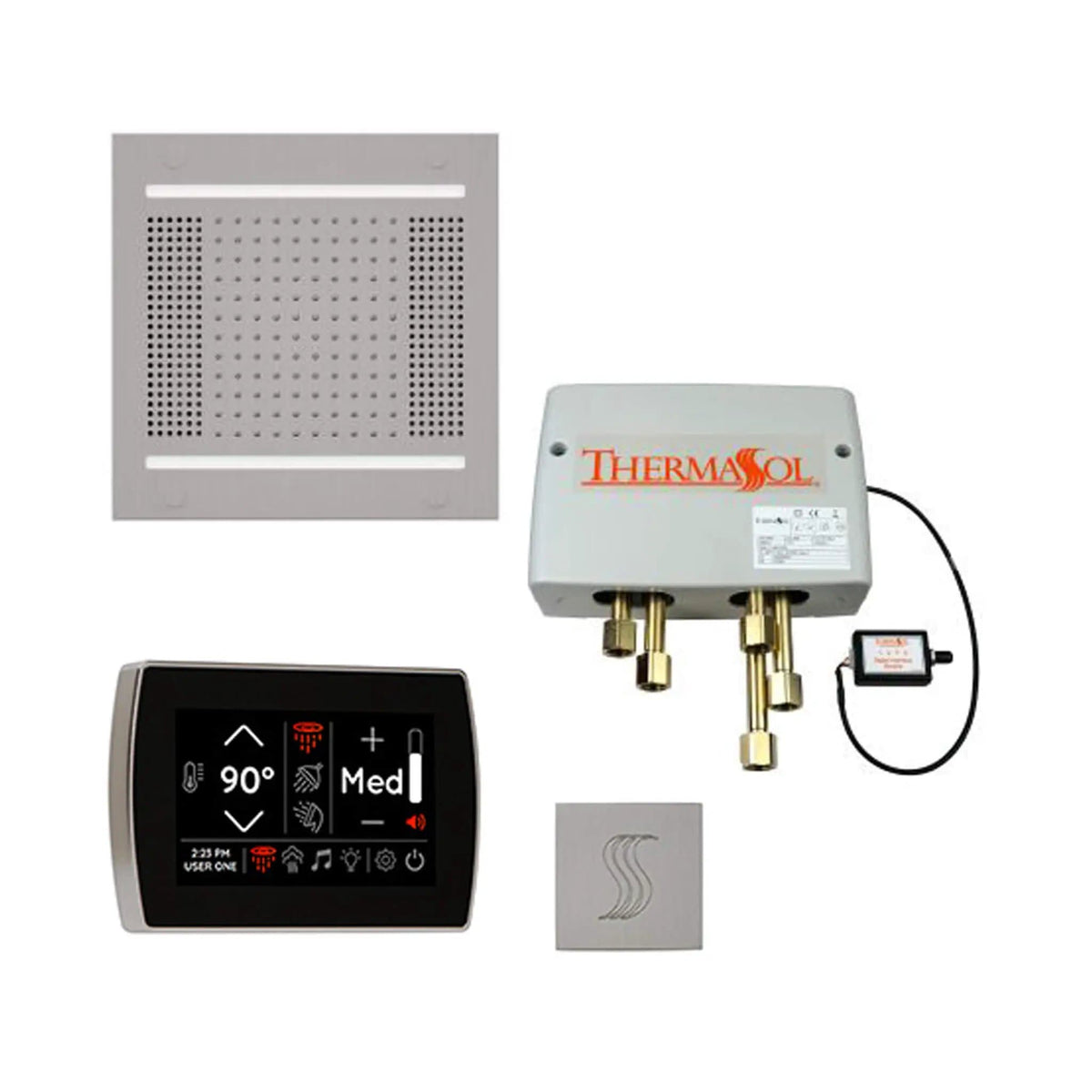 ThermaSol STC & HydroVive Total Wellness Package With Digital Shower Valve | Steam Shower | Bathroom Use | Bathroom
