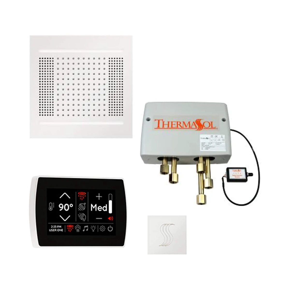 ThermaSol STC & HydroVive Total Wellness Package With Digital Shower Valve | Steam Shower | Bathroom Use | Bathroom