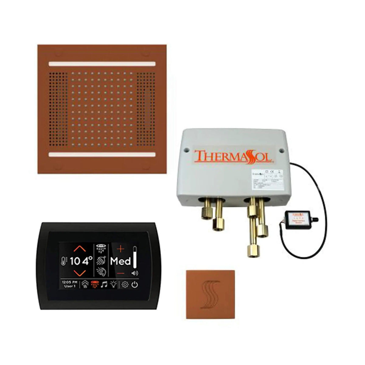 ThermaSol STC & HydroVive Total Wellness Package With Digital Shower Valve | Steam Shower | Bathroom Use | Bathroom