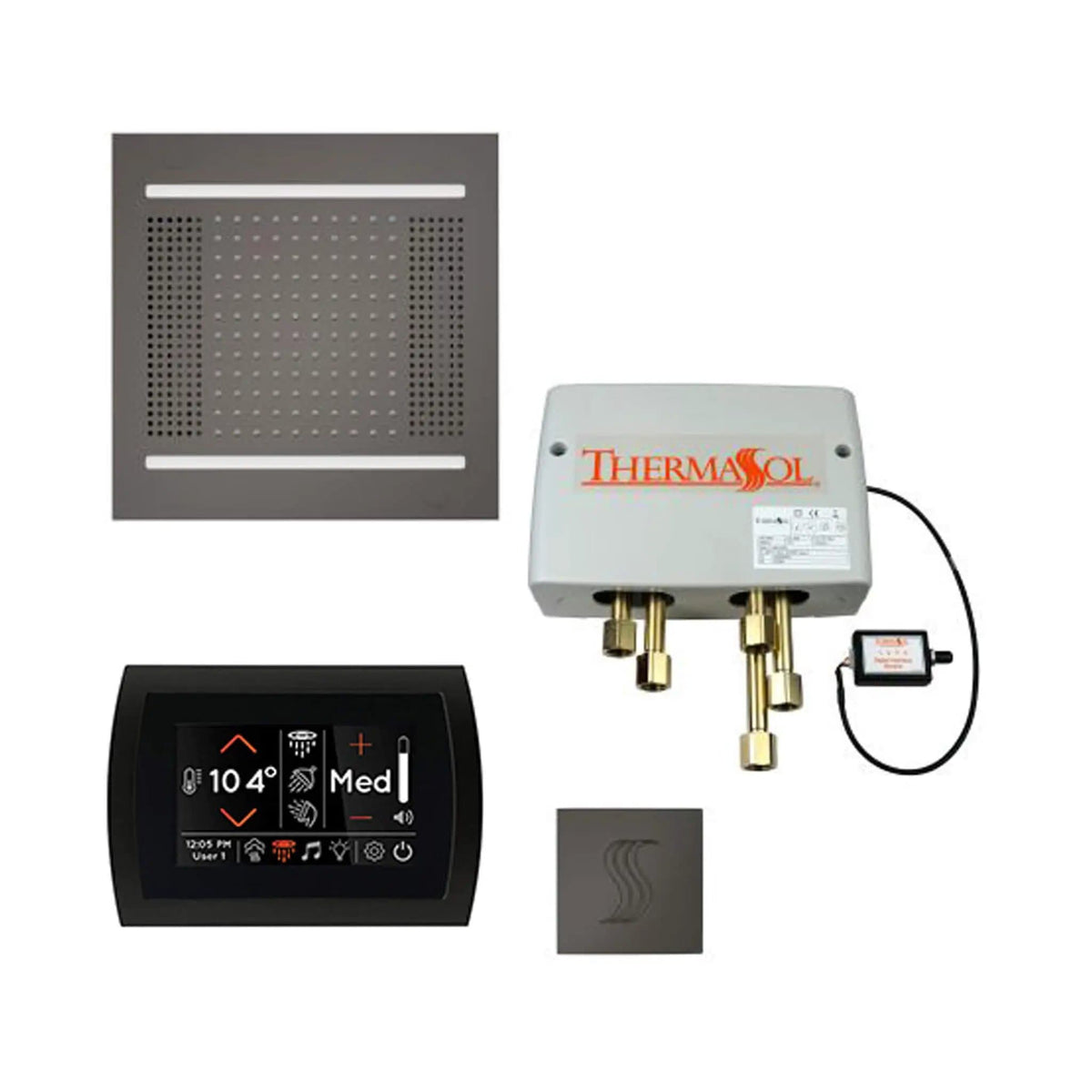 ThermaSol STC & HydroVive Total Wellness Package With Digital Shower Valve | Steam Shower | Bathroom Use | Bathroom