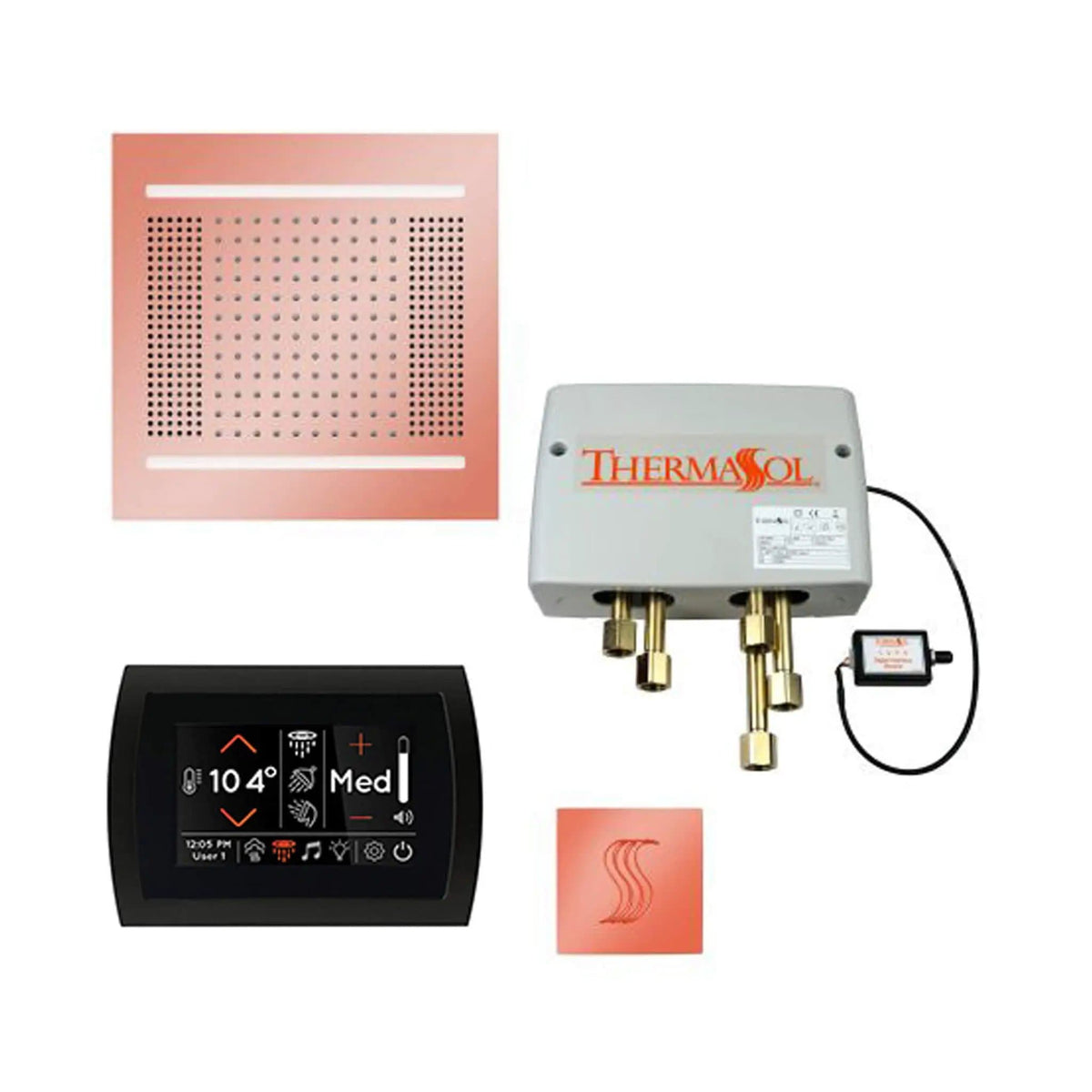 ThermaSol STC & HydroVive Total Wellness Package With Digital Shower Valve | Steam Shower | Bathroom Use | Bathroom