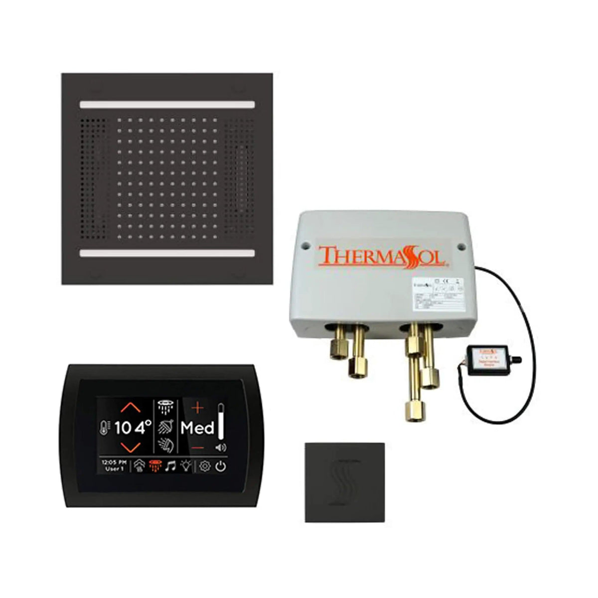 ThermaSol STC & HydroVive Total Wellness Package With Digital Shower Valve | Steam Shower | Bathroom Use | Bathroom