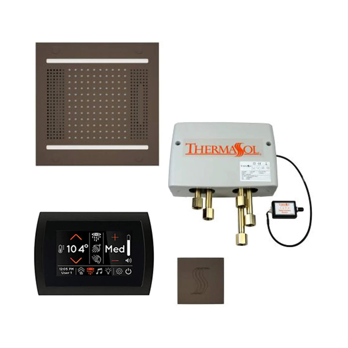 ThermaSol STC & HydroVive Total Wellness Package With Digital Shower Valve | Steam Shower | Bathroom Use | Bathroom