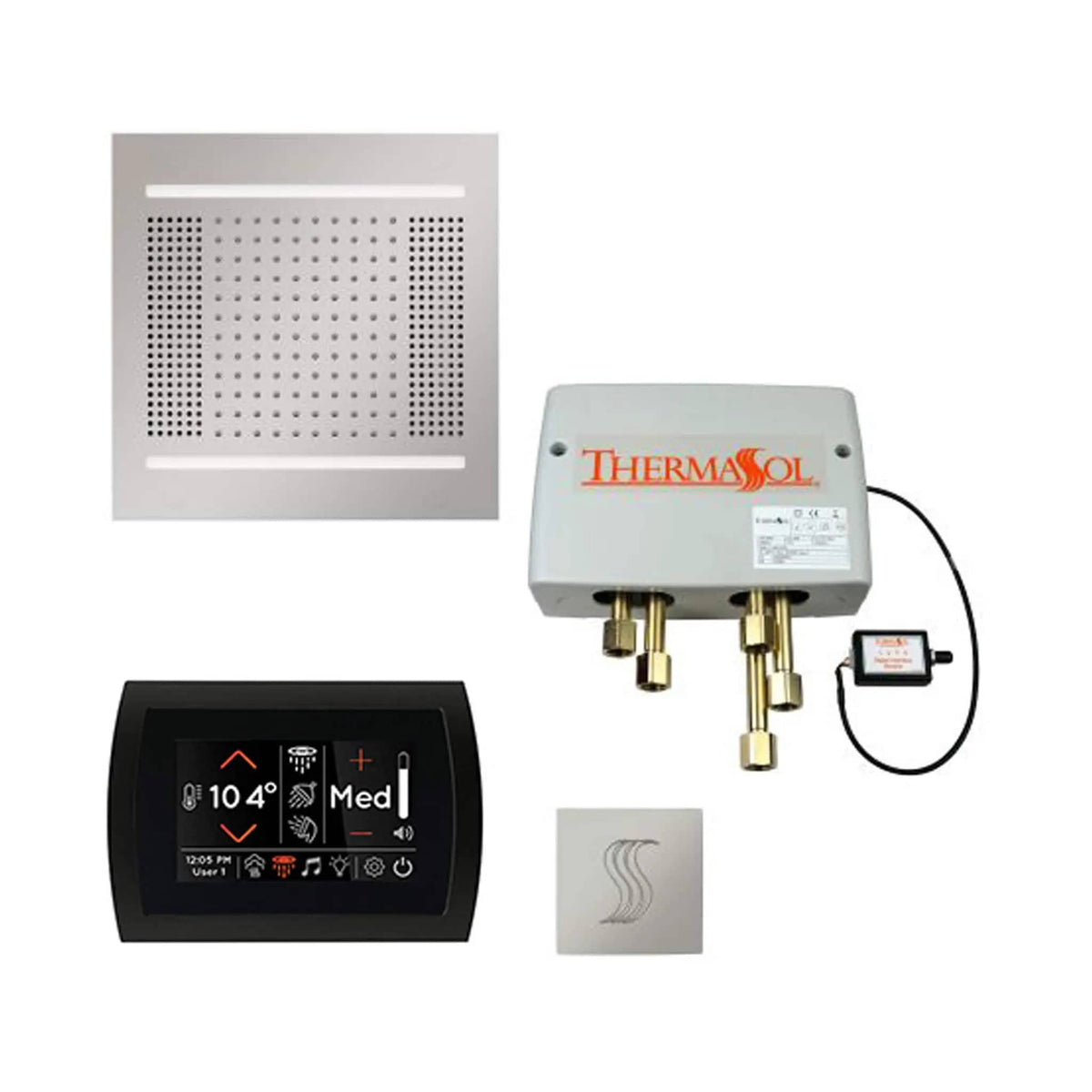 ThermaSol STC & HydroVive Total Wellness Package With Digital Shower Valve | Steam Shower | Bathroom Use | Bathroom