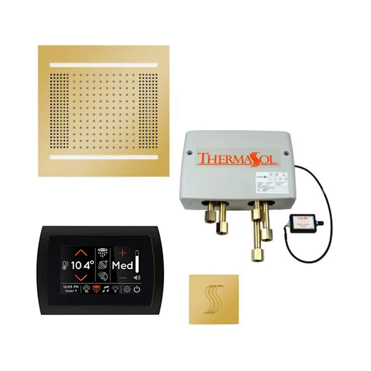 ThermaSol STC & HydroVive Total Wellness Package With Digital Shower Valve | Steam Shower | Bathroom Use | Bathroom