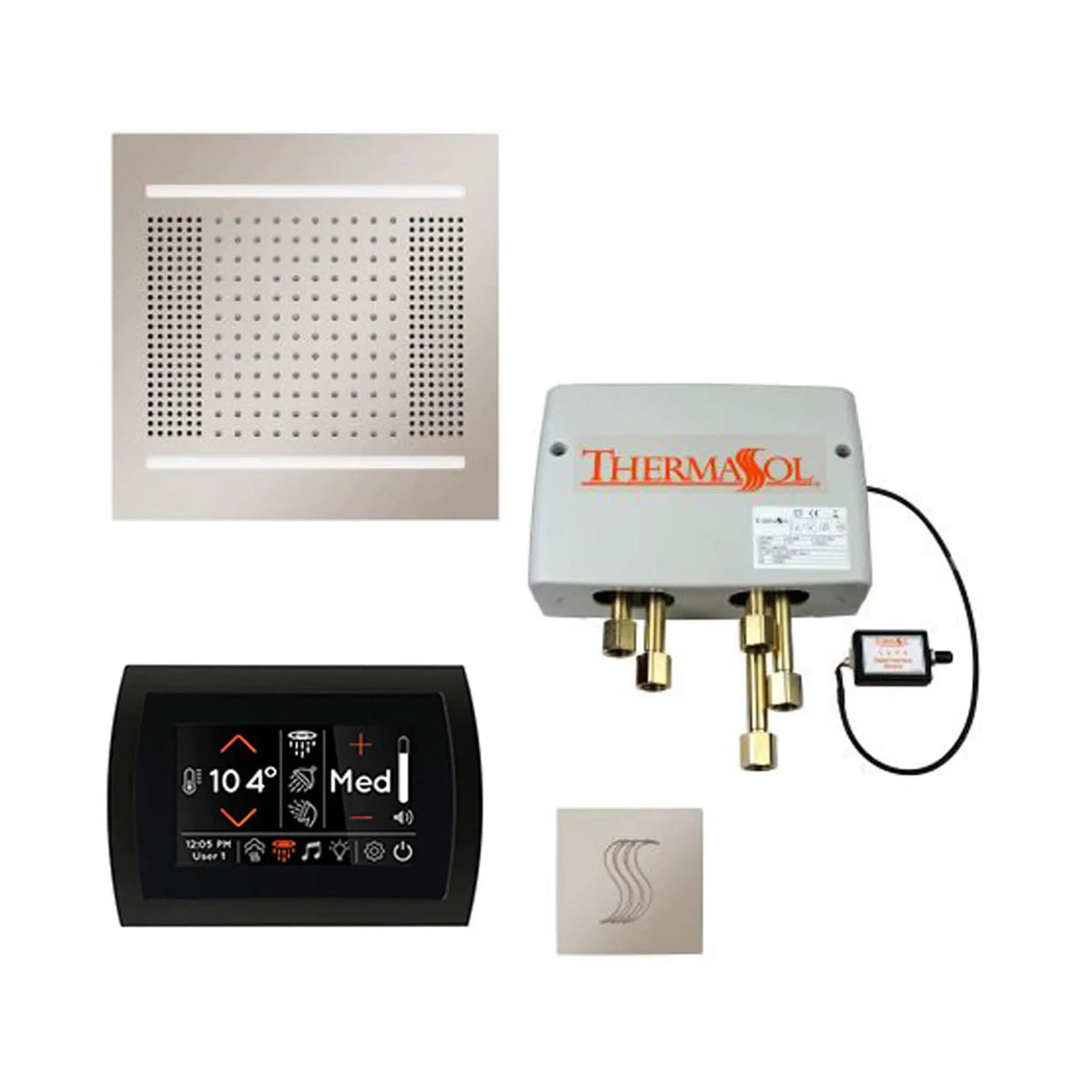 ThermaSol STC & HydroVive Total Wellness Package With Digital Shower Valve | Steam Shower | Bathroom Use | Bathroom