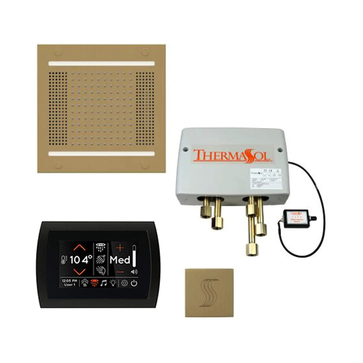 ThermaSol STC & HydroVive Total Wellness Package With Digital Shower Valve | Steam Shower | Bathroom Use | Bathroom
