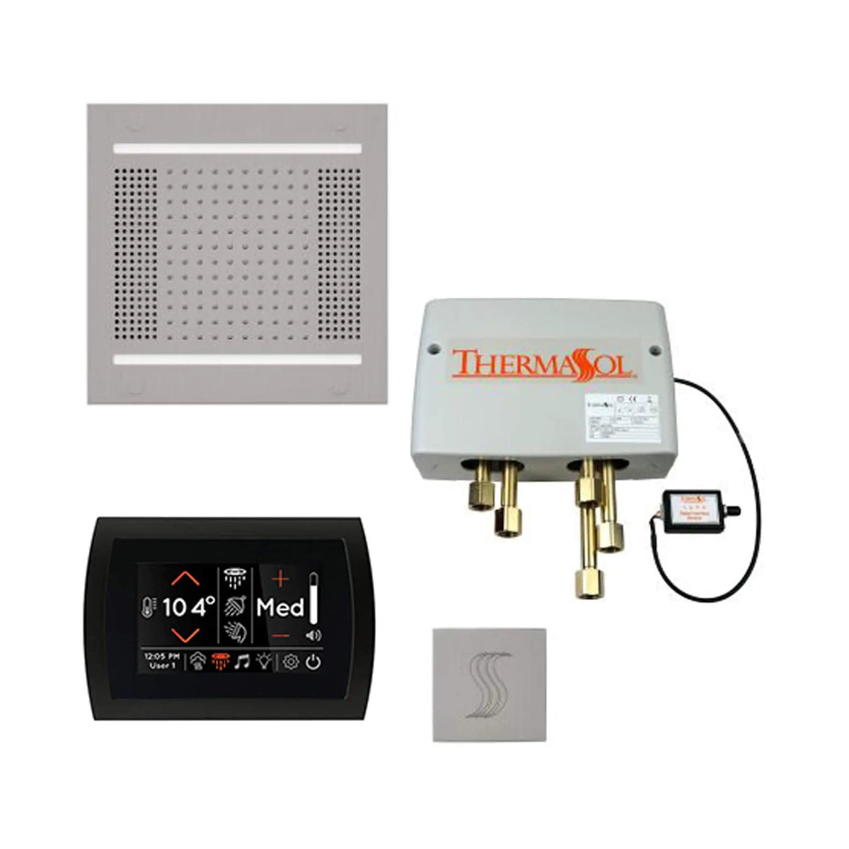 ThermaSol STC & HydroVive Total Wellness Package With Digital Shower Valve | Steam Shower | Bathroom Use | Bathroom