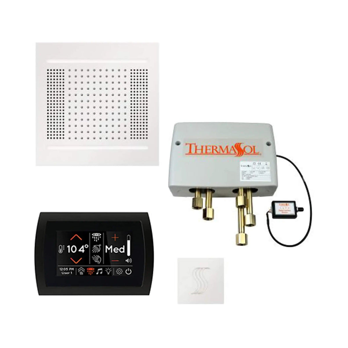 ThermaSol STC & HydroVive Total Wellness Package With Digital Shower Valve | Steam Shower | Bathroom Use | Bathroom