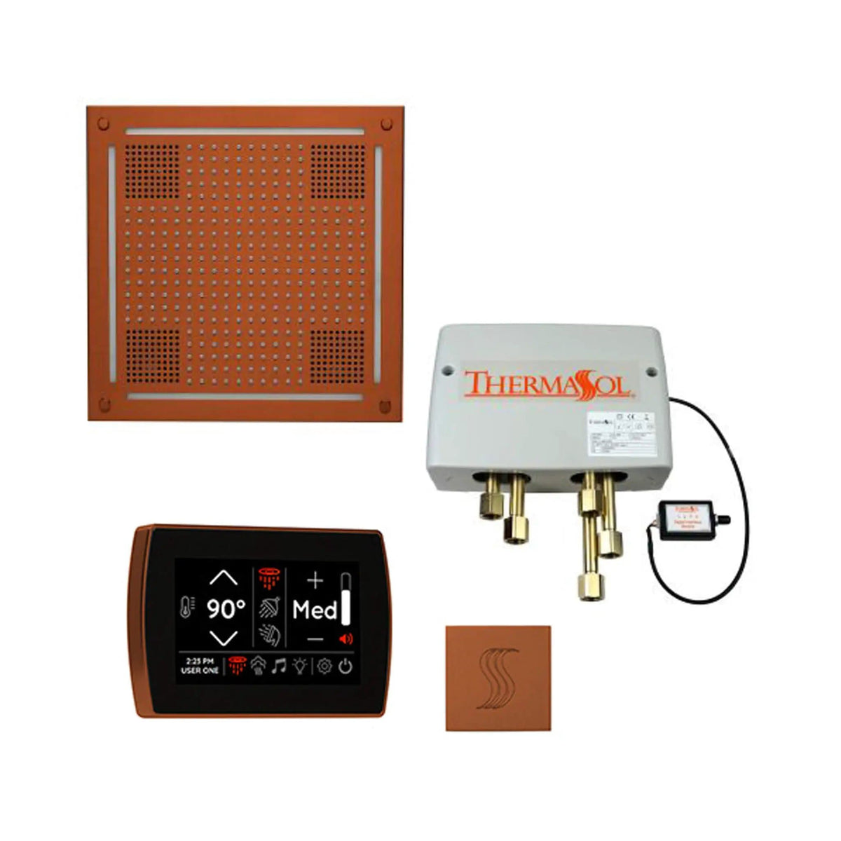 ThermaSol STC & HydroVive Total Wellness Package With Digital Shower Valve | Steam Shower | Bathroom Use | Bathroom