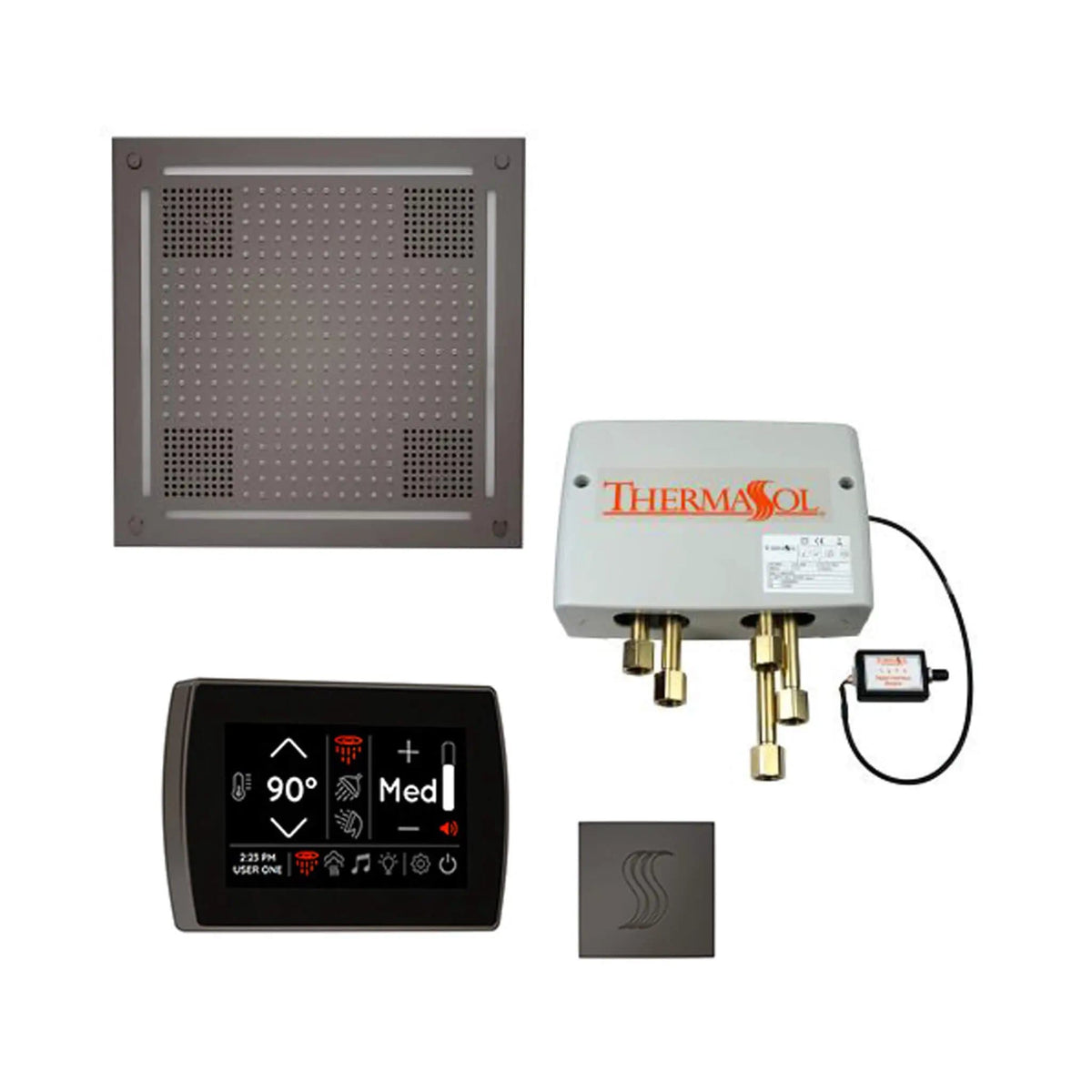ThermaSol STC & HydroVive Total Wellness Package With Digital Shower Valve | Steam Shower | Bathroom Use | Bathroom