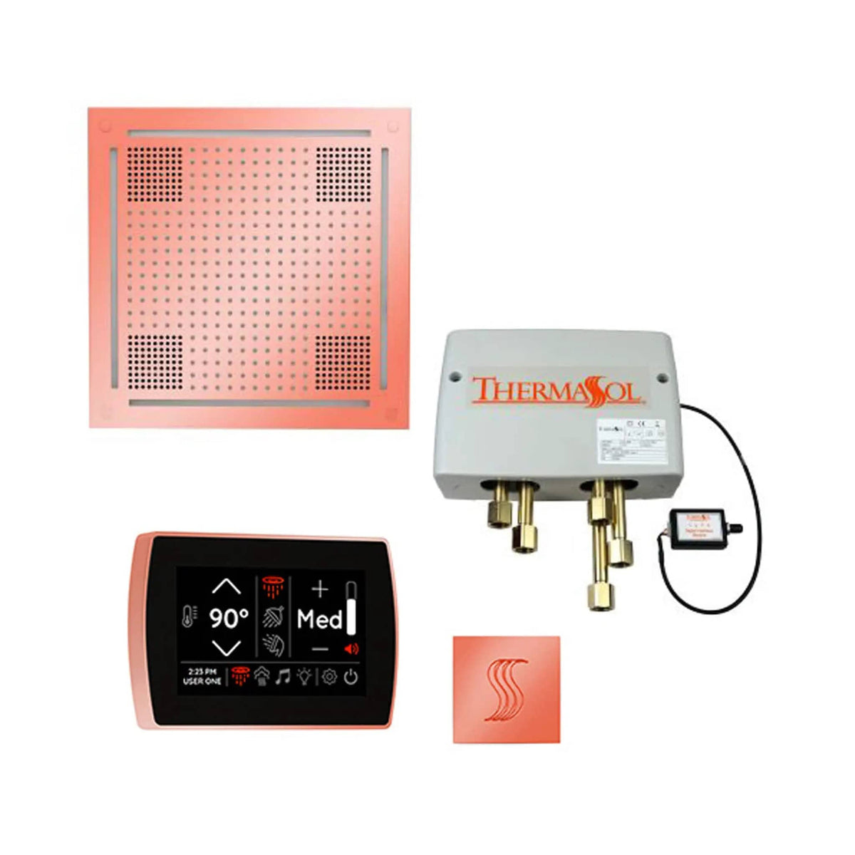 ThermaSol STC & HydroVive Total Wellness Package With Digital Shower Valve | Steam Shower | Bathroom Use | Bathroom