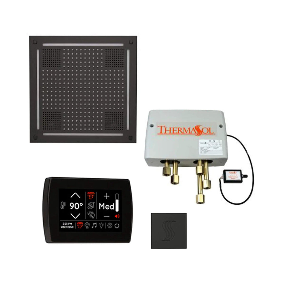 ThermaSol STC & HydroVive Total Wellness Package With Digital Shower Valve | Steam Shower | Bathroom Use | Bathroom