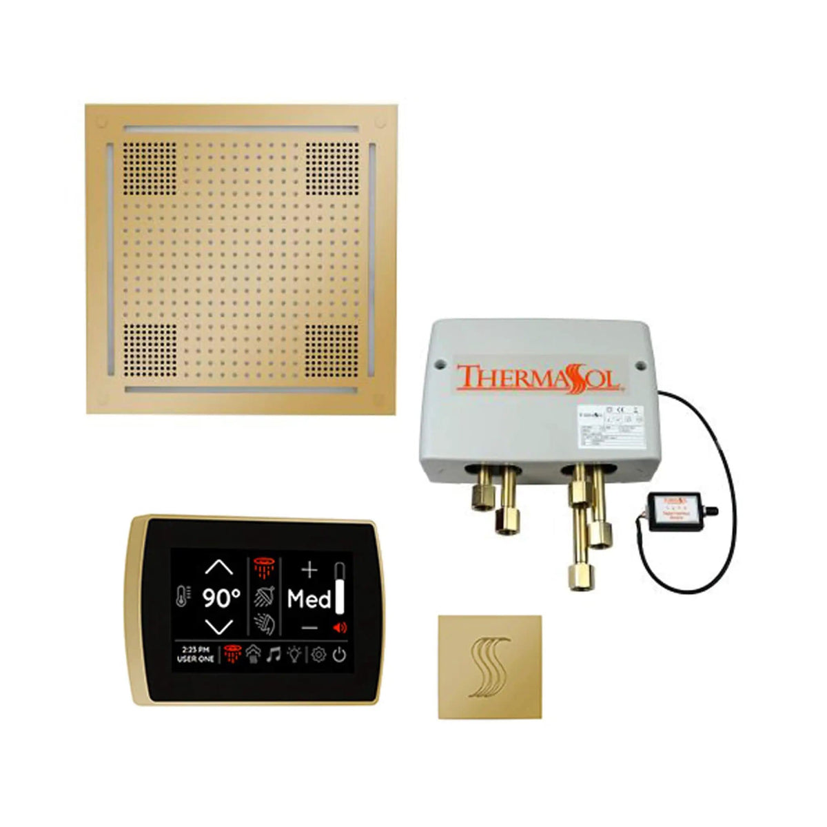 ThermaSol STC & HydroVive Total Wellness Package With Digital Shower Valve | Steam Shower | Bathroom Use | Bathroom